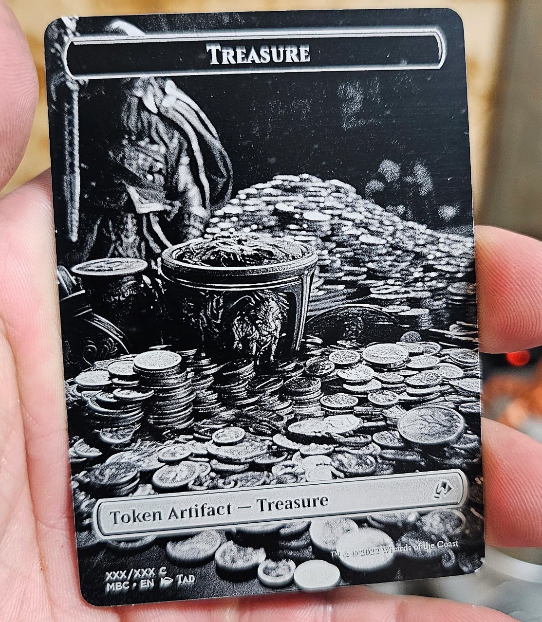 Custom magic the gathering metal engraved proxy cards